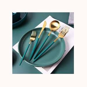 Cubiertos de plata de acero inoxidable de estilo vintage con mango de forma clavada Cubiertos occidentales elegantes para bodas y ocasiones especiales - Product Image 4