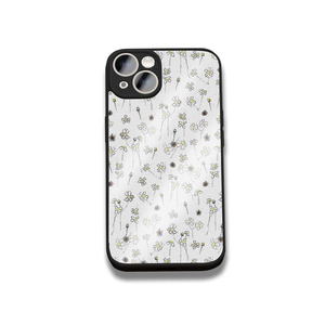 Étui de téléphone portable TPU+PC Petites fleurs blanches pour téléphone portable antichoc étanche Décoration de téléphone portable - Product Image 3