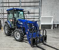 Tracteur agricole d'occasion Lovol TB504, diesel hybride, 50 CV, moteur FPT, tracteur à roues, équipement agricole robuste, accessoires pour chariot élévateur