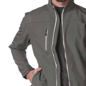 Men's ODM Winter Soft <b>Fleece</b> Windbreaker Jacket Embroidered Stand Collar Windproof Waterproof Soft Shell Coat Casual <b>Zipper</b> - Product Image 6