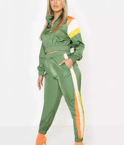 Material Lightweight Quickdry Windbreaker Tracksuit For Women Customised Logo Printing Windproof OEM Service - Product Image 4