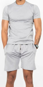 <b>Men's</b> Summer Sets Breathable Cotton Linen Short Sleeve <b>Shirt</b> and <b>Beach</b> Set Comfortable Casual Outdoor Wear - Product Image 2