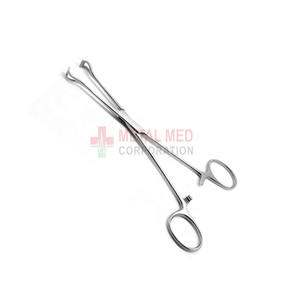 Juego de fórceps quirúrgicos manuales de acero inoxidable de 16,5 cm de alta calidad Babcock, fuente de alimentación de oro plateado para base de instrumento intestinal - Product Image 4