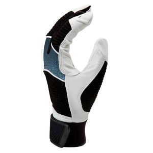 Gants de softball en cuir Cabretta de qualité supérieure, OEM Full Wrap Best-seller Gants de frappeur de baseball pour jeunes adultes avec rembourrage dans la paume - Product Image 4
