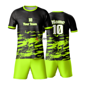 High Quality Team Soccer Uniforms Football <b>Shirts</b> Two Piece Men's Custom Sublimation Soccer Jersey for Adults - Product Image 3