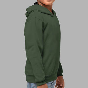 Sudadera con Capucha Juvenil Personalizada OEM, Sudadera de Forro Polar Verde Oliva, Sudadera Cruzada para Niños, Capucha de Seguridad, Venta al por Mayor de Fábrica, MOQ Bajo, Ropa al por Mayor - Product Image 2