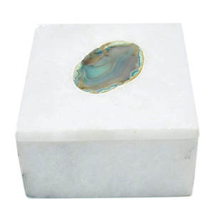 Boîte cadeau de luxe blanche avec couvercles, best-seller, boîte à bijoux en marbre naturel et en bois, populaire, purement artisanale - Product Image 3