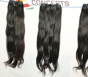Vente en gros d'extensions de cheveux humains indiens alignés sur les cuticules vierges brutes 100% non transformées Temple naturel droit lâche profonde Super Wave - Product Image 5