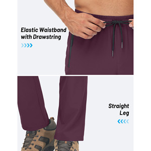 Pantalons pour hommes d'usine de haute qualité Streetwear tissu tricoté logo personnalisé joggers avec pantalons de survêtement de poche pantalons pour hommes empilés - Product Image 2