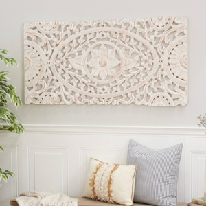 Decoración de pared tradicional de madera blanca hecha a mano más vendida Categoría de cuencos de arte de pared decorativos hechos a medida de nuevo diseño - Product Image 6