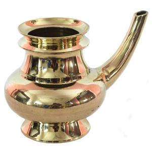 Lota de Latón Puro Vintage de Alta Calidad con Acabado Pulido para Uso en la Cocina, Artículo de Cocina Árabe Antiguo - Product Image 3