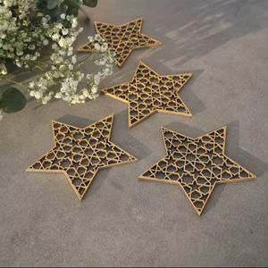 Décor Ramadan en bois classique avec finition lisse idéal pour la décoration de la maison élégante et l'inspiration spirituelle quotidienne - Product Image 1