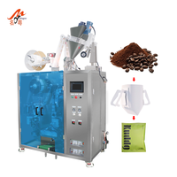 Machine automatique pneumatique de remplissage et de scellage de sachets de poudre de café filtre de 10g pour aliments, boissons et produits chimiques, haute précision, en plastique/papier