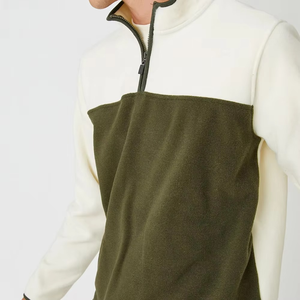 เสื้อสเวตเตอร์แขนยาวสำหรับผู้ชายผ้าคอตตอนผสมบล็อกสีแบบใหม่ล่าสุดออกแบบโลโก้ได้ตามต้องการ - Product Image 3