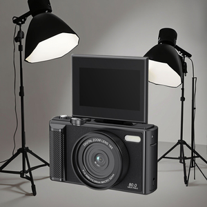 กล้องคอมแพคแบบพกพา หน้าจอ HD หมุนได้ 3 นิ้ว เลนส์ AF ซูม 18 เท่า วิดีโอ 5K ถ่ายภาพยิ้มได้ เซ็นเซอร์ CMOS ไฟ LED ในตัว - Product Image 5