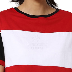 T-shirt d'été en coton respirant pour femmes, multicolore, sur mesure, pour femmes vente en gros - Product Image 4