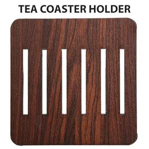 Stylish Walnut Wood <b>Coasters</b> <b>for</b> Home Office or Christmas <b>for</b> Table Use Elegant Cups <b>Drinks</b> Holder - Product Image 2