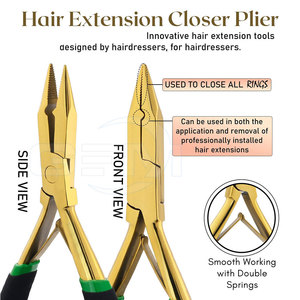 Service OEM, kit de pinces à extensions de cheveux en acier inoxydable léger, dernier style, durable, réutilisable, usage commercial, logo personnalisé - Product Image 6