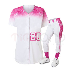 Vente en gros d'uniformes de softball pour adultes de qualité supérieure Ensembles de vêtements de sport légers et de couleur unie Caractéristique grande taille pour la vente en gros - Product Image 2
