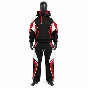 Conjuntos deportivos de alta calidad con logotipo y color personalizados, sudaderas con capucha y pantalones de jogging, conjunto deportivo extragrande para hombre en diferentes colores - Product Image 5