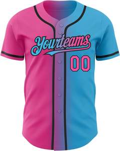 Maillot de baseball brodé personnalisé chemise de softball boutonnée matériel sergé sublimation nom numéro maille équipe jeunesse Fit USA - Product Image 2