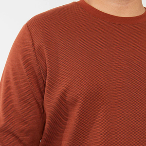 Sudadera de invierno para hombre, de algodón 100% Material, manga completa sólida ligera, cuello redondo, Impresión de logotipo personalizado - Product Image 4