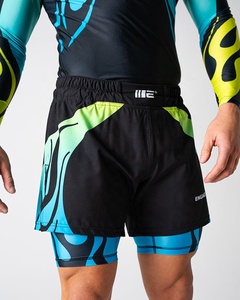 Shorts de sport personnalisés imprimés, tissu respirant et à séchage rapide, pour entraînement, course à pied, gym, fitness, pour hommes, femmes, jeunes, usage quotidien. - Product Image 1