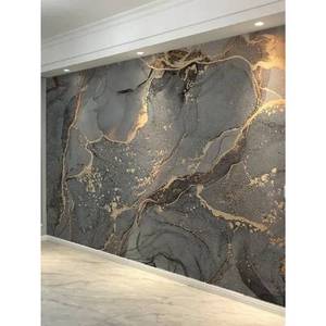 Panneau mural moderne en marbre gris Caractéristique durable pour chambre, lit, jardin, villa, hôtel, application panneau mural en pierre naturelle à vendre - Product Image 1