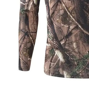 T-shirts de chasse à manches longues camouflage forestier pour chasseurs, chemise chaude et flexible, idéale pour l'automne, t-shirts de chasse pour hommes - Product Image 5