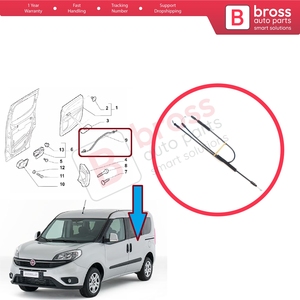 Câble de déverrouillage de la serrure extérieure de la porte coulissante gauche BDP1601 pour Doblo MK2 263 Combo 51892698 - Product Image 5
