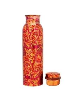 Usine sortie vente pas cher prix chaleur imprimé cuivre bouteille 1L boisson style chaque Sip sans BPA étanche écologique - Product Image 6