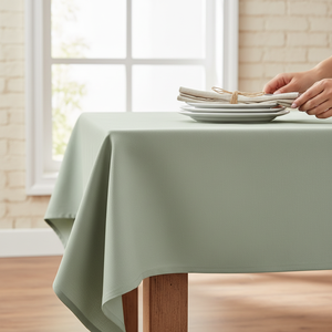 Premium Duck Cloth Luxury Cotton Polyester Woven Customizable <b>Square</b> <b>Tablecloth</b>-Waterproof Eco-Friendly Strong Long Lasting - Product Image 3