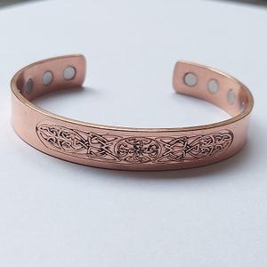 Pure <b>Copper</b> Magnetic Bracelet for Arthritis & Carpal Tunnel Relief Fashionable Hand Cuff Bracelets - Product Image 4