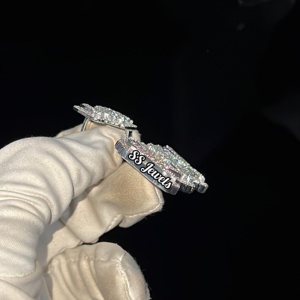 จี้เพชรรูปตัวอักษรสำหรับการปลูกในห้องปฏิบัติการ VVS1เครื่องประดับฮิปฮอปสุดเท่แบบ CVD HPHT สุดเท่ฮิปฮอปใช้ได้ทั้งชายและหญิง - Product Image 3