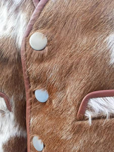 Dernier modèle personnalisé Gilet pour homme en cuir de vachette véritable de haute qualité/Gilet en cuir respirant pour homme - Product Image 5