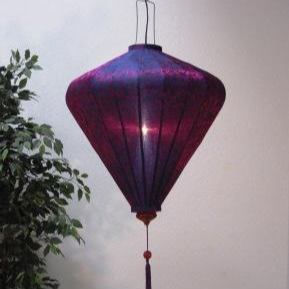 Linterna colgante en forma de diamante Hoi An, linterna de seda de bambú hecha a mano de Vietnam para restaurante, hogar y estilo de eventos - Product Image 6