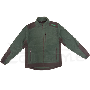 Veste polaire d'hiver à capuche vert olive fermeture éclair à capuche vêtements d'extérieur softshell offre en vrac personnalisée veste de chasse par temps froid - Product Image 1