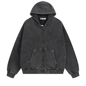 2025 New Winter Wholesale Fleece Fabric 100% Cotton DTF Print <b>Hoodies</b> <b>Men</b> Custom Solid Color Breathable Unisex - Product Image 4