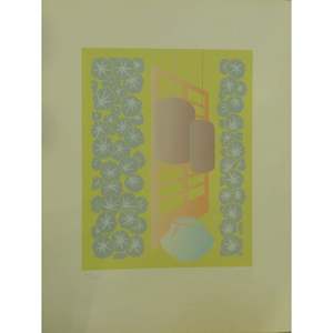 Lienzo con estampado original a mano en español, listo para colgar, para decoración de pared del hogar, 13 x 14, Abcp-235 - Product Image 1