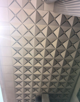 Plafonds en aluminium 3D sculpturaux, panneaux de plafond décoratifs haut de gamme en aluminium pour murs