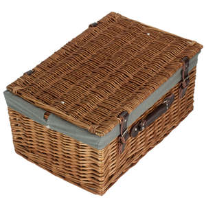 51cm Double Steamed Willow <b>Wicker</b> Picnic Basket Durable Storage Solution for Outdoor Adventures - Product Image 5