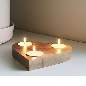 เทียนหอมทำจากไม้สีเงินมาใหม่เทียนหอมขี้ผึ้งถั่วเหลืองสำหรับตกแต่งบ้านเชิงเทียนที่เป็นเอกลักษณ์ที่วางเทียนชา - Product Image 3