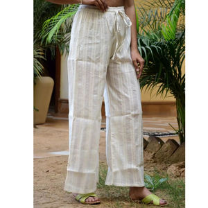 กางเกงขายาวทรงหลวมสไตล์ลำลองแบบชาติพันธุ์สำหรับผู้หญิง เอวยางยืดปรับได้ ความยาวเต็มตัว เหมาะสำหรับฤดูร้อน ฤดูใบไม้ร่วง และฤดูหนาว รุ่นใหม่ - Product Image 1