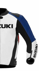 เสื้อแจ็กเก็ตมอเตอร์ไซค์หุ้มเกราะหนังออกแบบได้ตามต้องการแจ็กเก็ตนิรภัยสำหรับนักแข่งรถจักรยานยนต์ Suzuki - Product Image 6