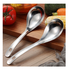 Cuchara de sopa de cena de acero con espejo de alta calidad, 12 piezas, juegos clásicos de cucharas de acero inoxidable para restaurante de diseño elegante usado - Product Image 6