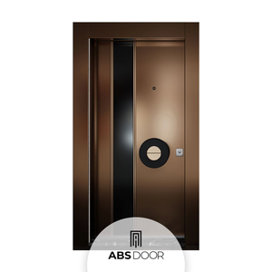 Porte d'entrée en acier inoxydable ABSDOOR, design intérieur élégant, isolation thermique et acoustique manuelle, caractéristiques réglables - Product Image 1