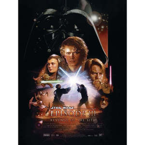Tarjeta postal de Star Wars Episodio III La Venganza de los Sith hecha de papel duradero para exhibir en la pared - Product Image 1