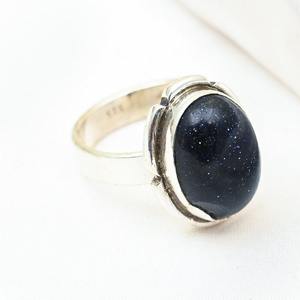 Anillo clásico de plata sólida 925, joyería para mujer, Plata de Ley 925, piedra solar, piedra preciosa, estilo bohemio, anillo hecho a mano, regalo para mamá - Product Image 4