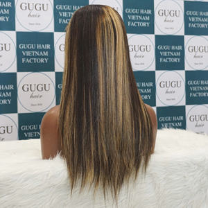 100% perruques de cheveux humains vietnamiens bruts personnalisé os droit vague profonde crépus boucles longue longueur Double dessiné vendeur direct transparent - Product Image 1