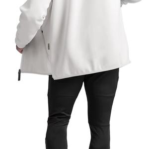 Outdoor Sports Gym Running Waterproof Oversized Spandex/Polyester Fleece Blank Hoodie Half Zip Boxy Sweet Sports <b>Jacket</b> Men - Product Image 6